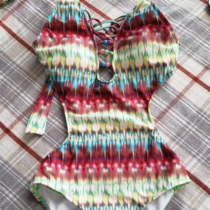 Tie Die One Piece Swimsuit